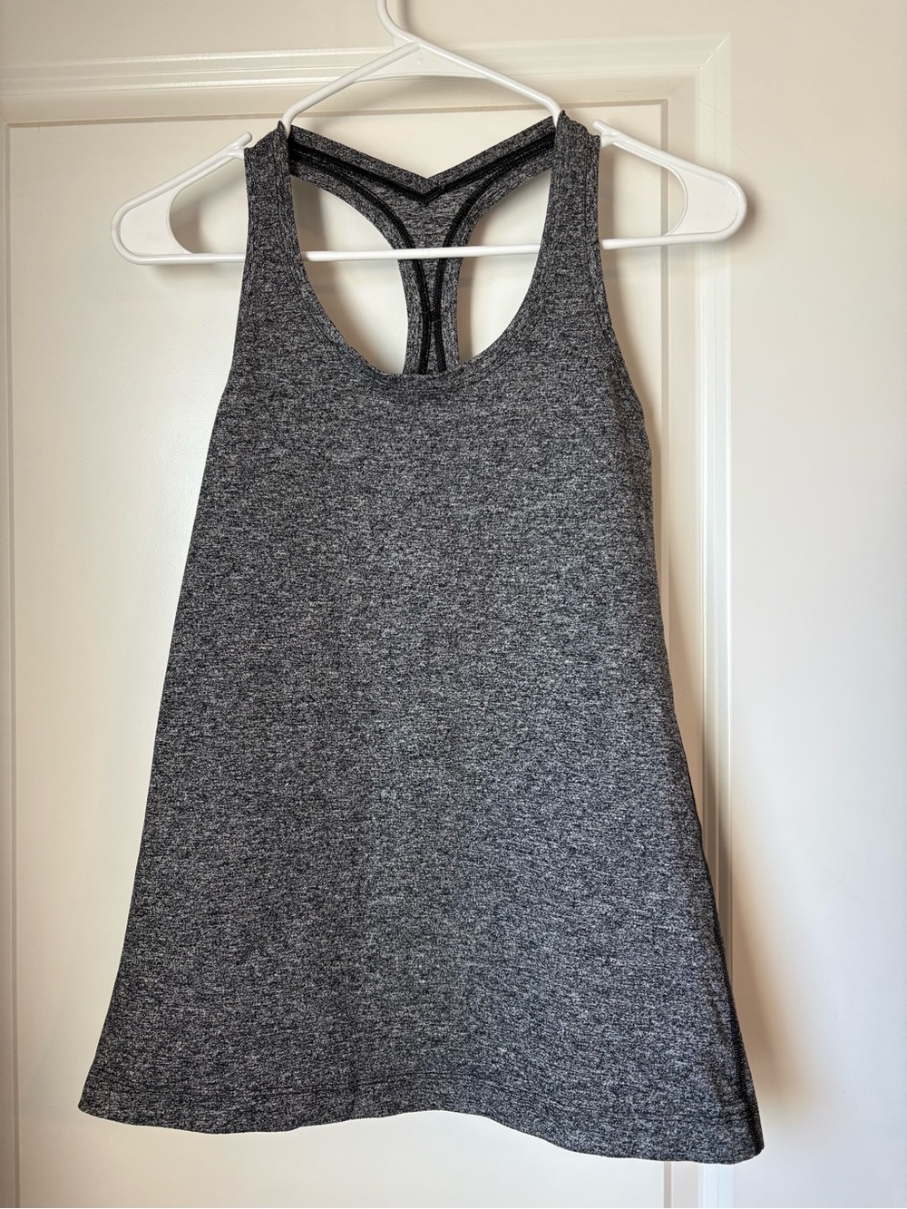 Lululemon Women's Gray Racerback Tank Top - Comfortable Everyday Layer size M